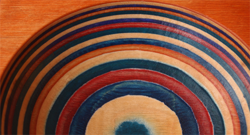 A close up view of the layers! The light